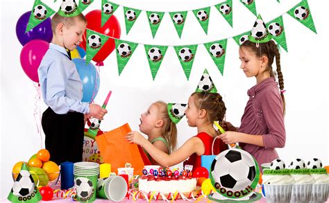 136pcs Soccer Birthday Party Decorations Supplies Soccer Theme Birthday Tableware