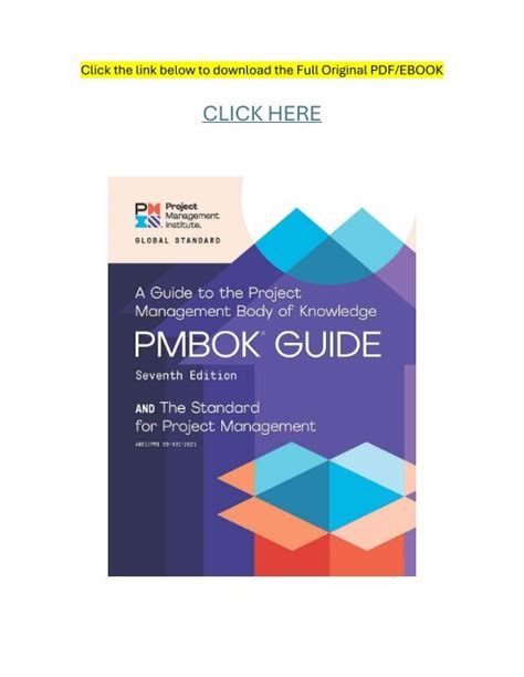 PMBOK 7th Edition Pdf