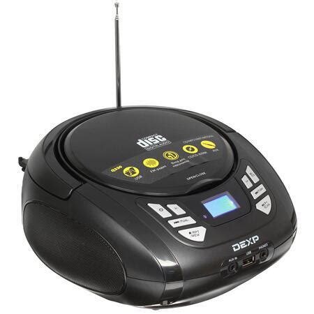 Магнитола CD/MP3 BOOMBOX, проигрыватель CD дисков Dexp Q330 Black ...