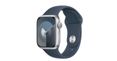 Buy Apple Watch Series 9 Gps 41mm Silver Aluminum Case With Storm Blue