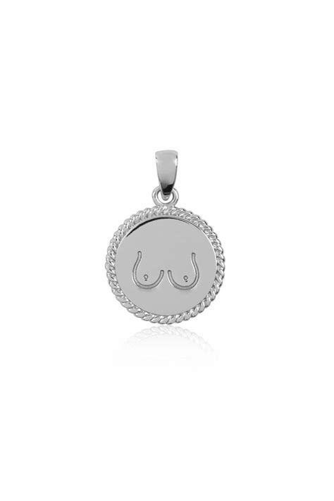 TITS TWO SIDES PENDANT SILVER