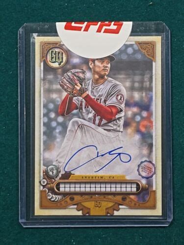 2022 Topps Gypsy Queen Shohei Ohtani Missing Nameplate SP Auto GQA SO