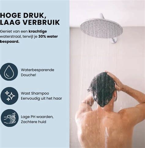 Ecorain Waterbesparende Regendouche Doucheset Melvin Cm Zonder