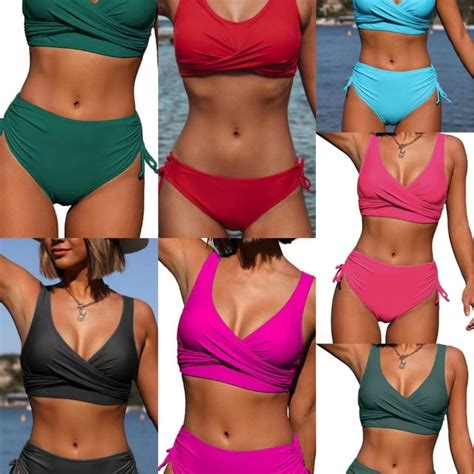 Solid Color Binding Bikini Sexy Swimwear Gym Wear High Quality Swimwear