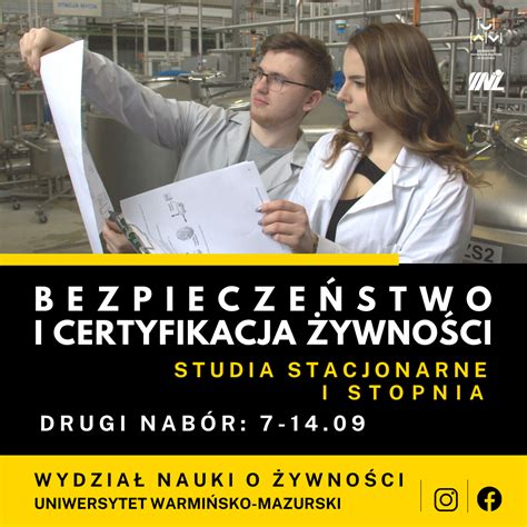 Dodatkowy Nab R Bezpiecze Stwo I Certyfikacja Ywno Ci Studia