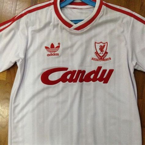 Liverpool Vintage Rare Candy Away Shirt Womens Fashion Tops