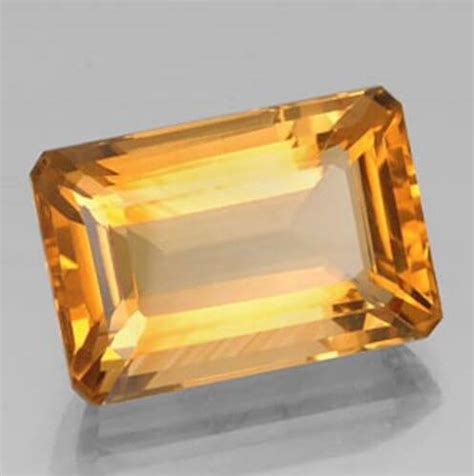 Natural Citrine Aaa Emerald Cubic Zirconia Cz Natural Synthetic