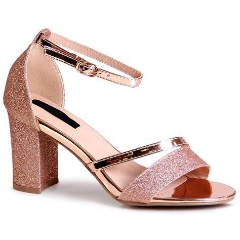 Sie Tags Ber Geh Use High Heels Sandaletten Rose Gold Praktisch Absolut