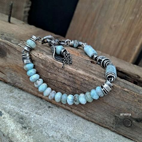 larimar bransoletka handmade ღ art Madam pl