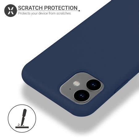 Olixar Soft Silicone Iphone Case Midnight Blue