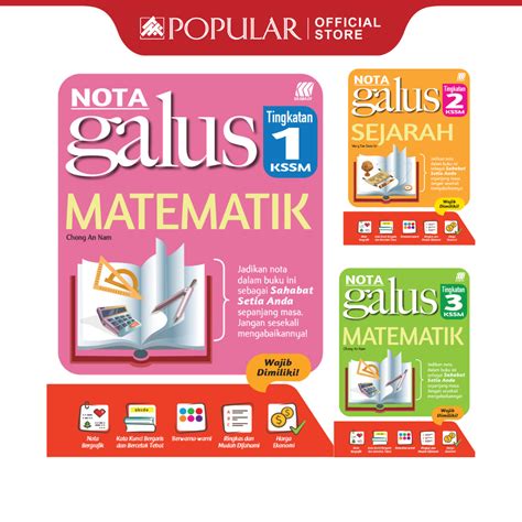 Sasbadi Rujukan Reference Tingkatan Nota Galus Matematik Sains