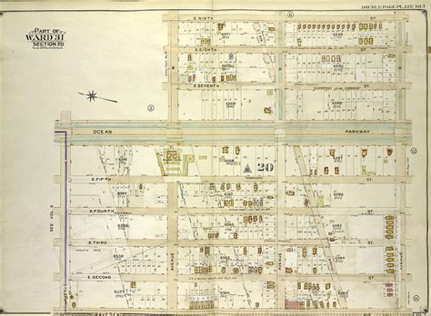 Brooklyn Vol 7 Double Page Plate No 7 Part Of Ward 31 Drawing By