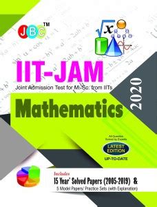 Iit Jam Joint Admission Test For M Sc Mathematics Years Solved