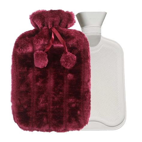 Wjhwsx Hot Water Bottle With Cover Non Toxic Soothing Warmth Helps Relief Muscle Aches Pain