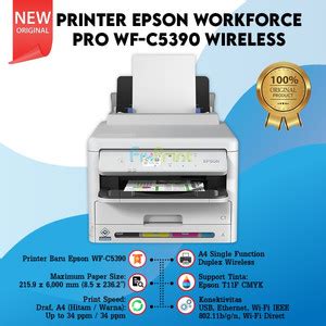 Jual EPSON WorkForce Pro WFC 5390 WFC 5890 WiFi Duplex Inkjet Garansi