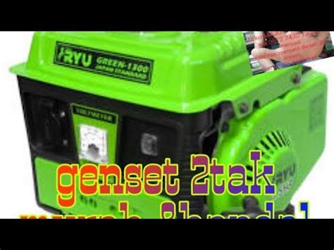 Mesin Generator Ryu Mesin Genset T Murah Dan Berkualitas Youtube