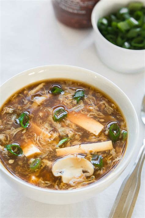 20 Minute Hot And Sour Soup Recipe Amy In The Kitchen