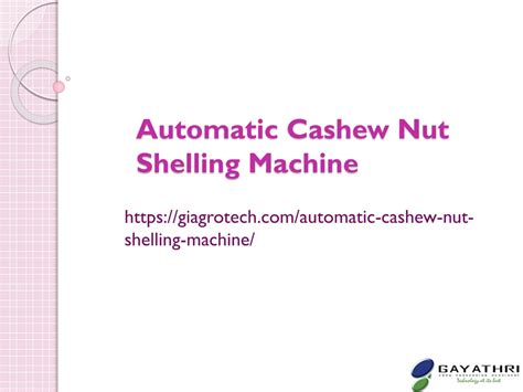 Ppt Raw Cashew Shelling Machine Automatic Cashew Nut Cutting