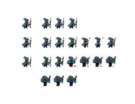 Artstation Mage Sprite Sheet