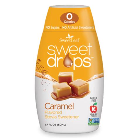 Sweetleaf Caramel Flavored Sweet Drops Stevia Sweetener 17 Fl Oz