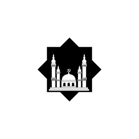 Premium Vector Mosque Icon Vector Illustration Design Template