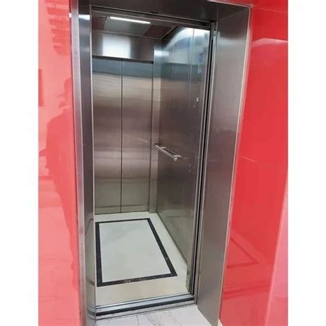 50 Hz Office Stainless Steel Passenger Lift Maximum Speed 25 Feet Per