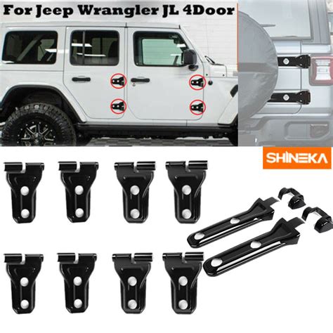 Car And Truck Parts Black Tailgate Spare Tire Hinge Cover Trim For 2018 Jeep Wrangler Jl Exterior