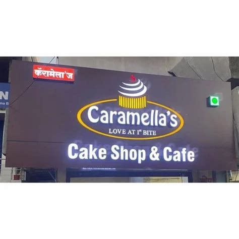 Rectangle Cafe Led Sign Board, For Advertisement in Pune