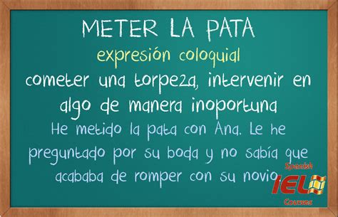 Coloquial Spanish Expresiones En Español Aprender Español Dichos