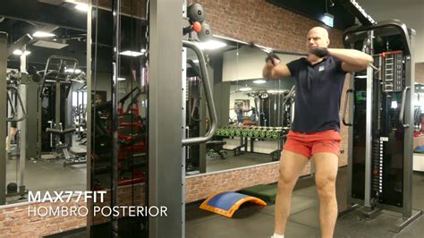 Hombro Posterior Con Cuerda En Polea Alta Max Fit Youtube