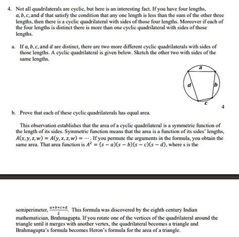 SOLVED Not All Quadrilaterals Are Cyclic But Here Is An Interesting