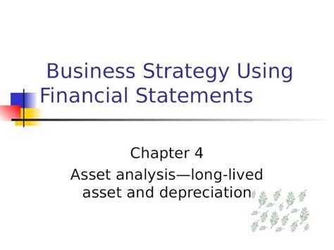 Ppt Chapter4 Long Lived Assets Dokumen Tips