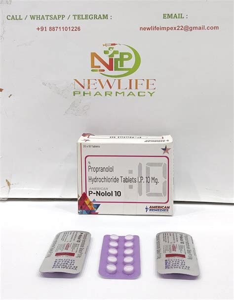 P Nolol Propranolol Hydrochloride Tablets At Rs Stripe