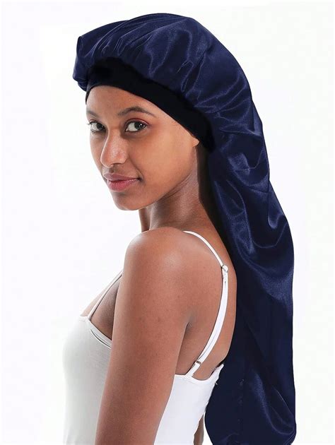 Long Satin Sleep Bonnet Extra Large Night Cap For Women With Long