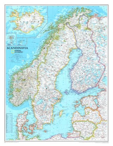 Map Of Scandinavia Posters Allposters Co Uk