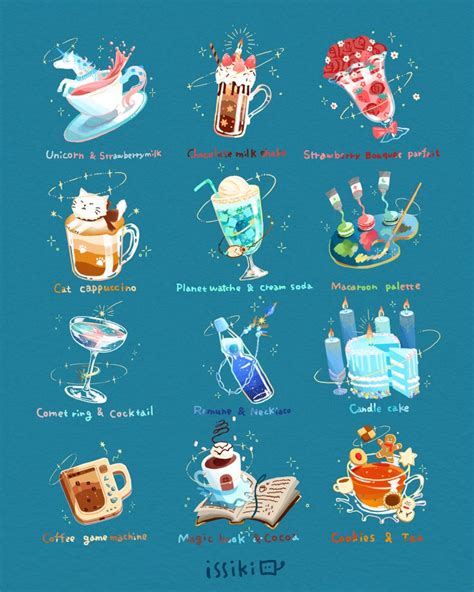 Drinks Cute Food Art Food Artwork Cute Food Drawings