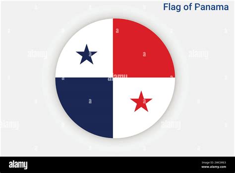High Detailed Flag Of Panama National Panama Flag North America 3d