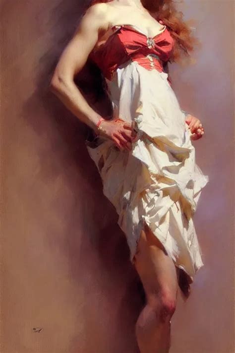 Lady Painting By Daniel Gerhartz Alphonse Stable Diffusion