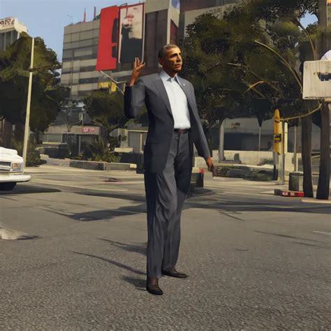 Barack Obama In Gta V Gameplay Screenshot Stable Diffusion Openart