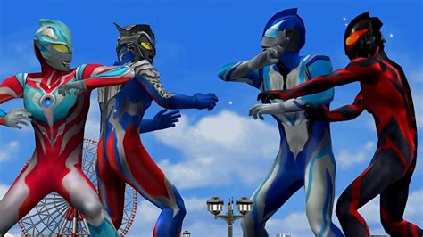 Ultraman Zero Ginga Vs Ultraman Belial Geed Acro Blue Ultraman