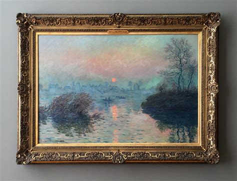 Claude Monet 1880 Soleil Couchant Sur La Seine A Lavacou Flickr