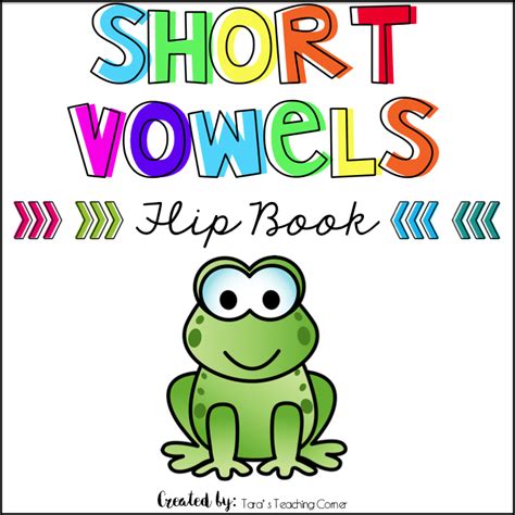 Phonics Flip Book Short Vowels Flip Book Color Flip Book Flip Book Cover