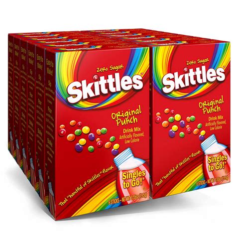 Skittles Original Punch Singles To Go Powdered Drink Mix Sugar Free