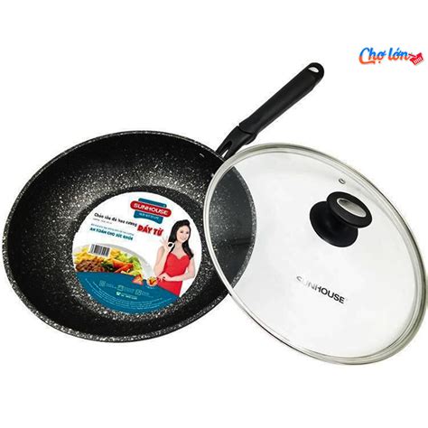 Chảo đá hoa cương đáy từ sunhouse SWP28 | Chợ Lớn JSC