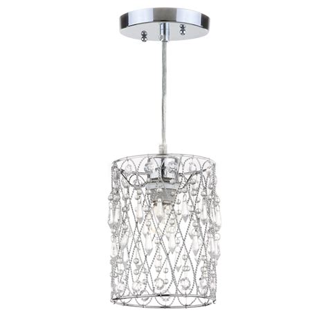 Safavieh Vega Chromeclear Moderncontemporary Cylinder Mini Hanging