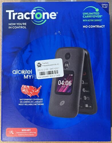 Tracfone Alcatel My Flip A Dl Prepaid Flip Phone Ebay