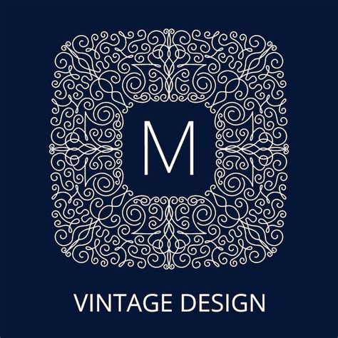 cut monogram logo  vectors psds