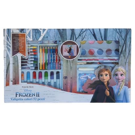 Valigetta 52 Pezzi Colori Frozen Anna E Elsa Disney Kit Completo