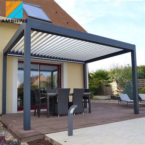 Wholesale Modern Aluminum Pergolas Bioclimatic System Outdoor