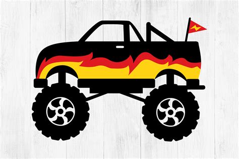 Free Monster Truck Svg File Svg Png Eps Dxf File